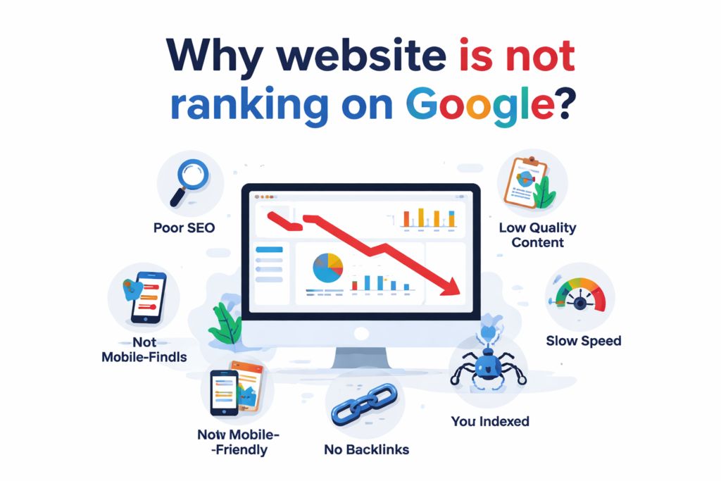 why website is not ranking on Google