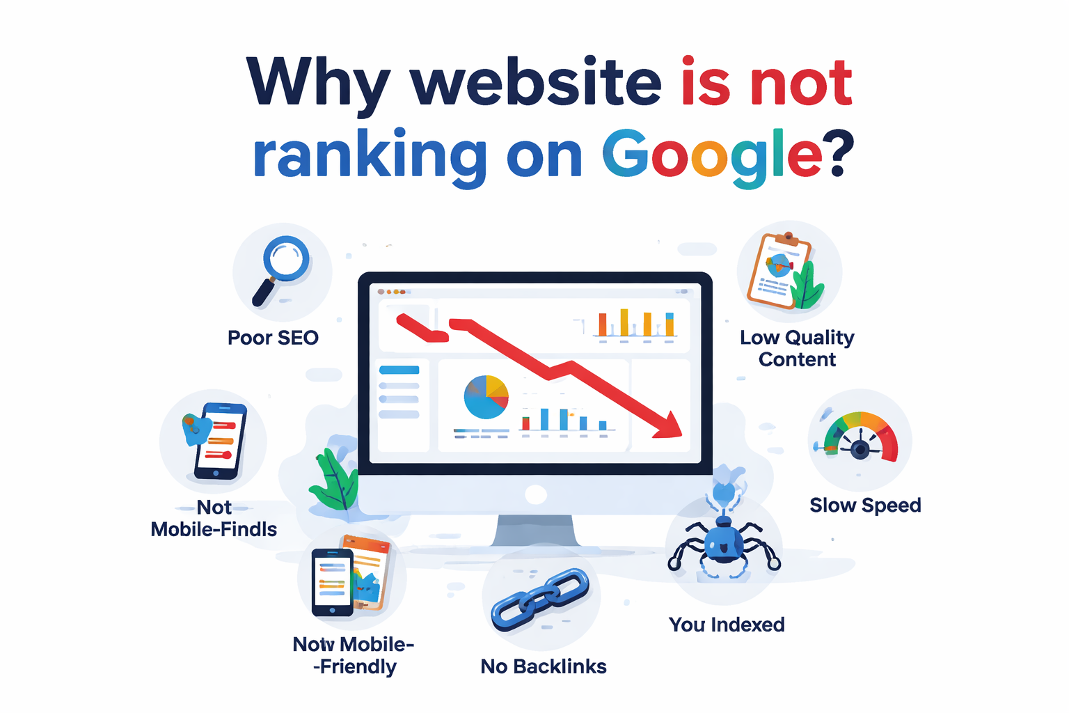 why website is not ranking on Google