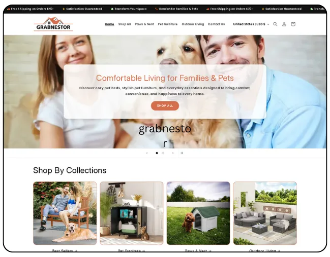 GrabNestor – Custom Shopify eCommerce Store Development 1 Custom Shopify eCommerce Store Development